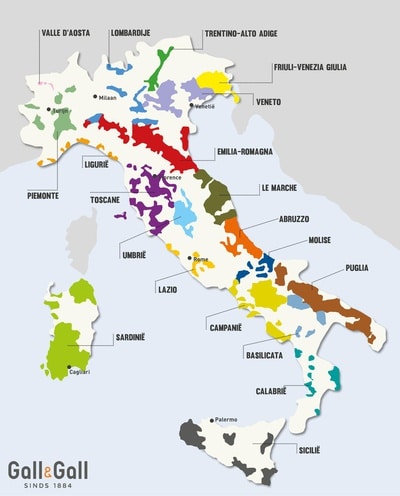 kaart Italië